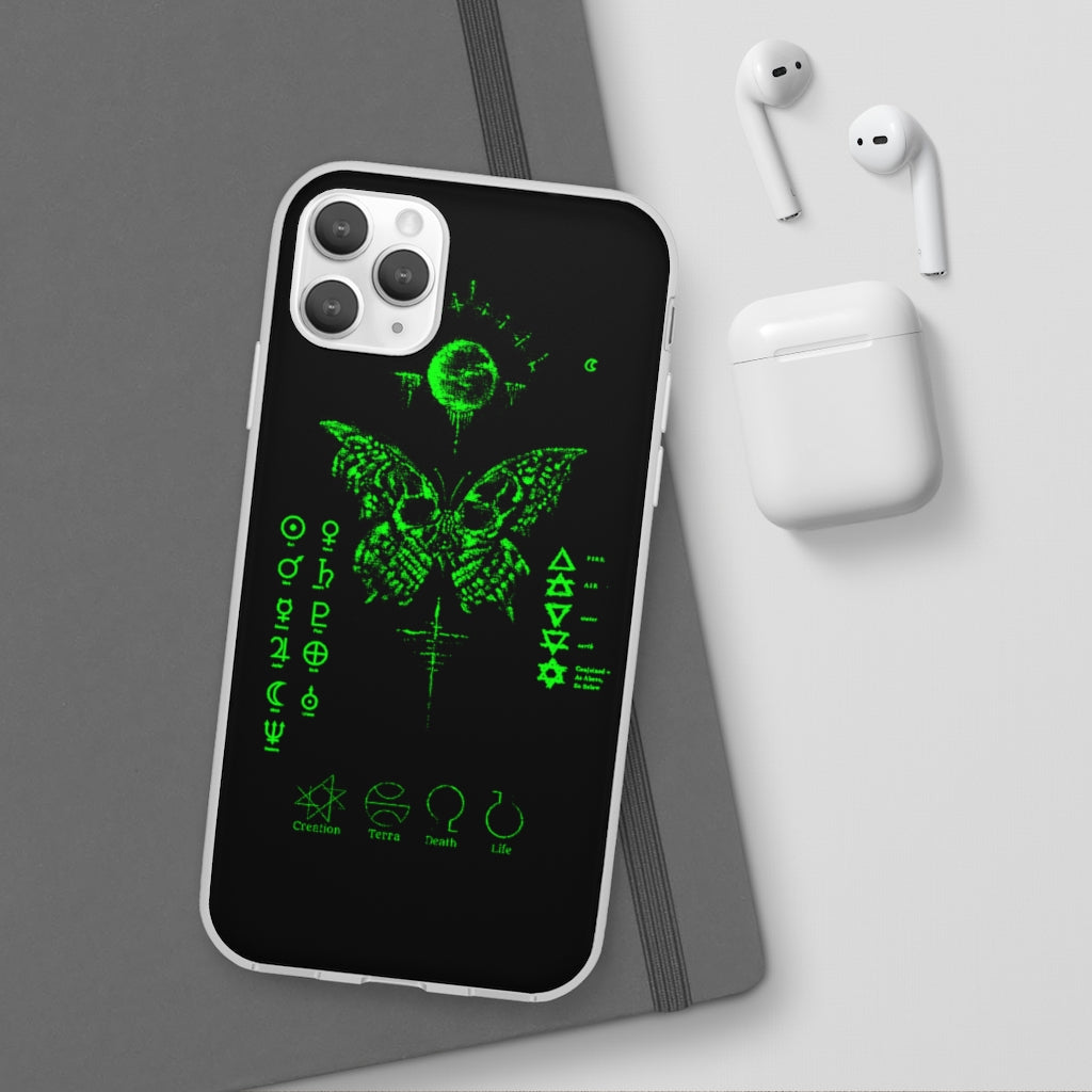 Flexi Cases - The deathly butterfly. mobile phone case, iPhone case, Samsung case, mobile accessory.
