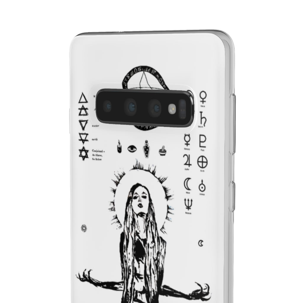 Flexi Cases - Her divine power. White version. mobile phone case, iPhone case, Samsung case, mobile accessory.