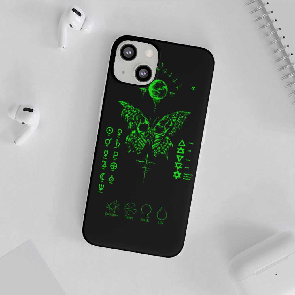 Flexi Cases - The deathly butterfly. mobile phone case, iPhone case, Samsung case, mobile accessory.