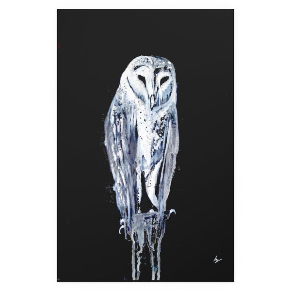 Silent Owl - Fine Art Posters. Wall art. Painting. Artwork