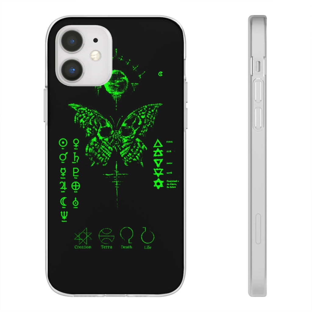 Flexi Cases - The deathly butterfly. mobile phone case, iPhone case, Samsung case, mobile accessory.