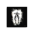 Her devil within calls. Gothic home decor - Canvas wall art.