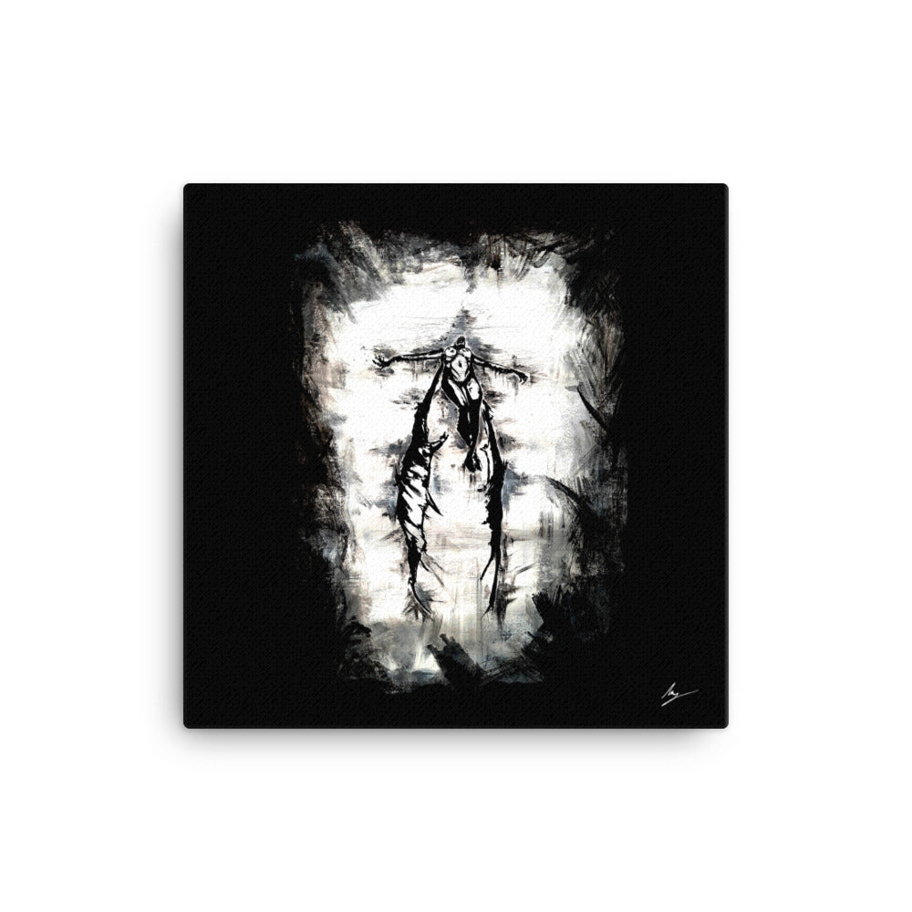 Her devil within calls. Gothic home decor - Canvas wall art.