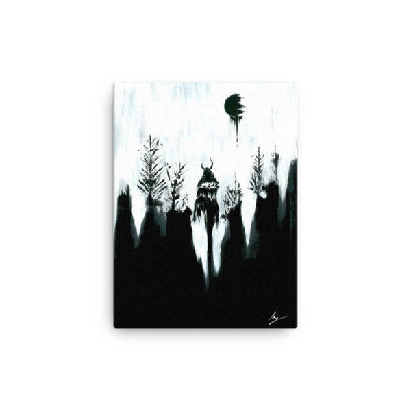 The Forest Witch. Gothic, Ravin, forest, witch, witchcraft and dark art. Gothic Home decor - Canvas