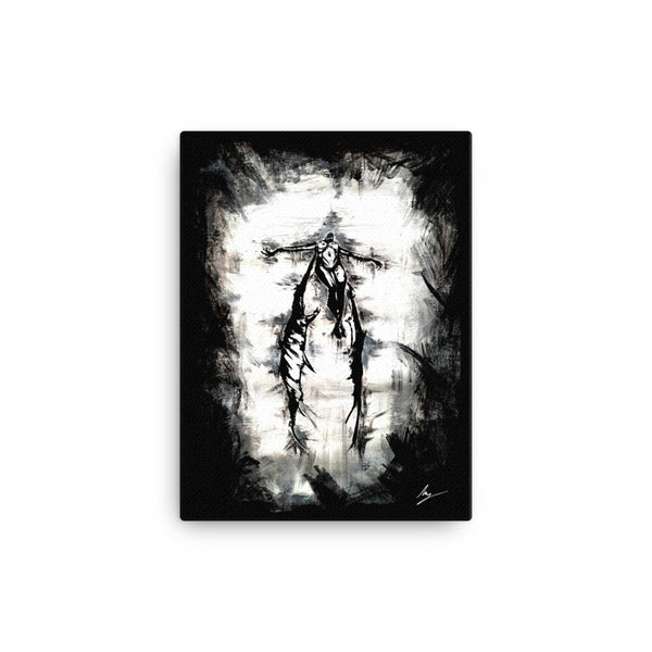 Her devil within calls. Gothic home decor - Canvas wall art.
