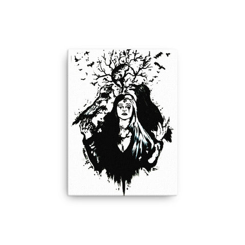 Life and death of the ravens. Home decor - Canvas wall art.