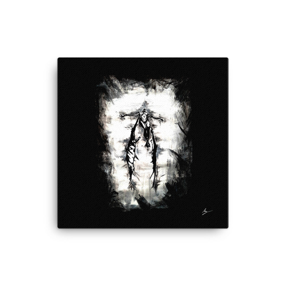 Her devil within calls. Gothic home decor - Canvas wall art.
