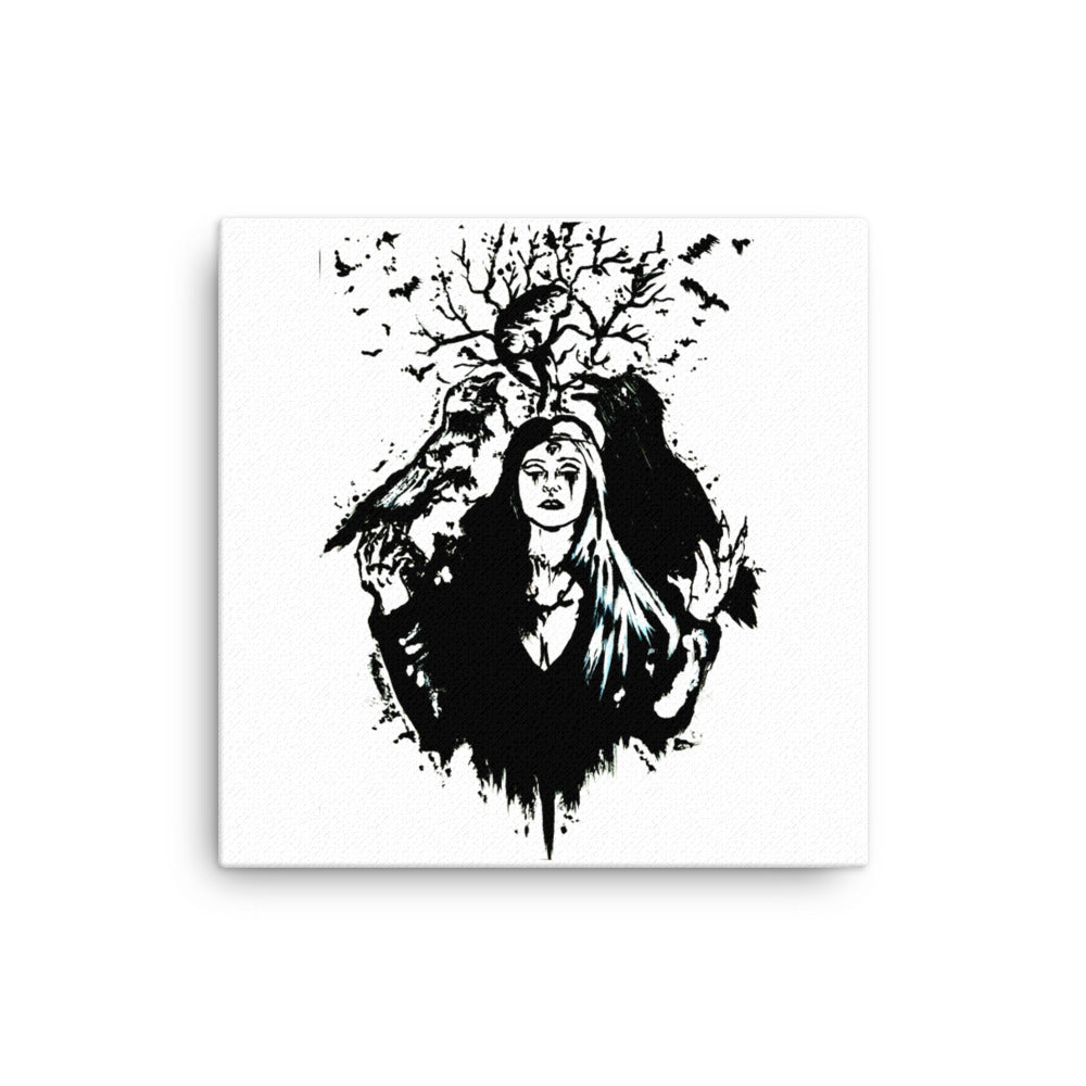 Life and death of the ravens. Home decor - Canvas wall art.