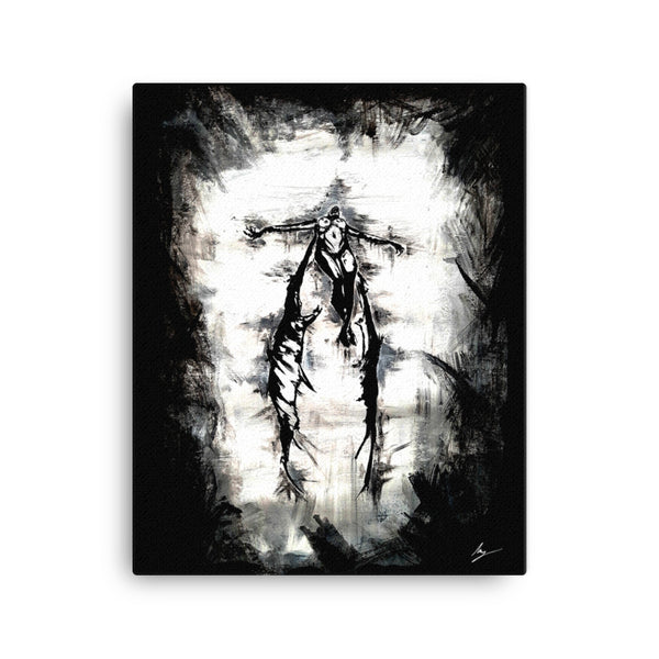 Her devil within calls. Gothic home decor - Canvas wall art.