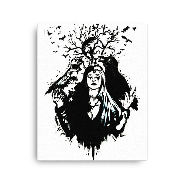 Life and death of the ravens. Home decor - Canvas wall art.