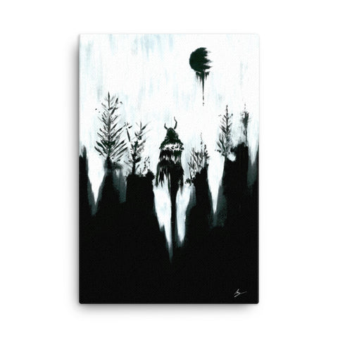 The Forest Witch. Gothic, Ravin, forest, witch, witchcraft and dark art. Gothic Home decor - Canvas