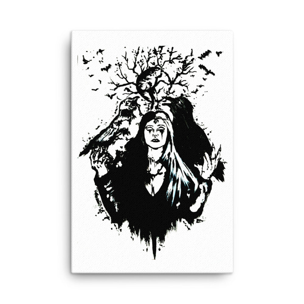 Life and death of the ravens. Home decor - Canvas wall art.