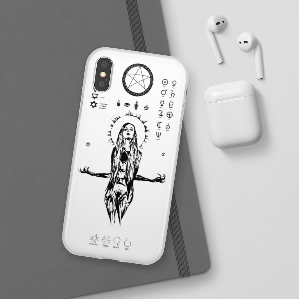 Flexi Cases - Her divine power. White version. mobile phone case, iPhone case, Samsung case, mobile accessory.