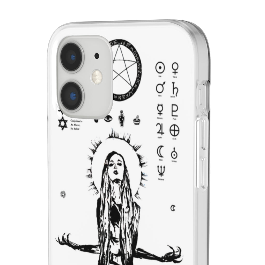 Flexi Cases - Her divine power. White version. mobile phone case, iPhone case, Samsung case, mobile accessory.