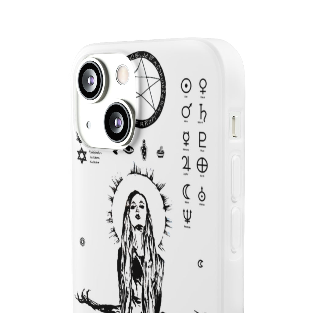 Flexi Cases - Her divine power. White version. mobile phone case, iPhone case, Samsung case, mobile accessory.
