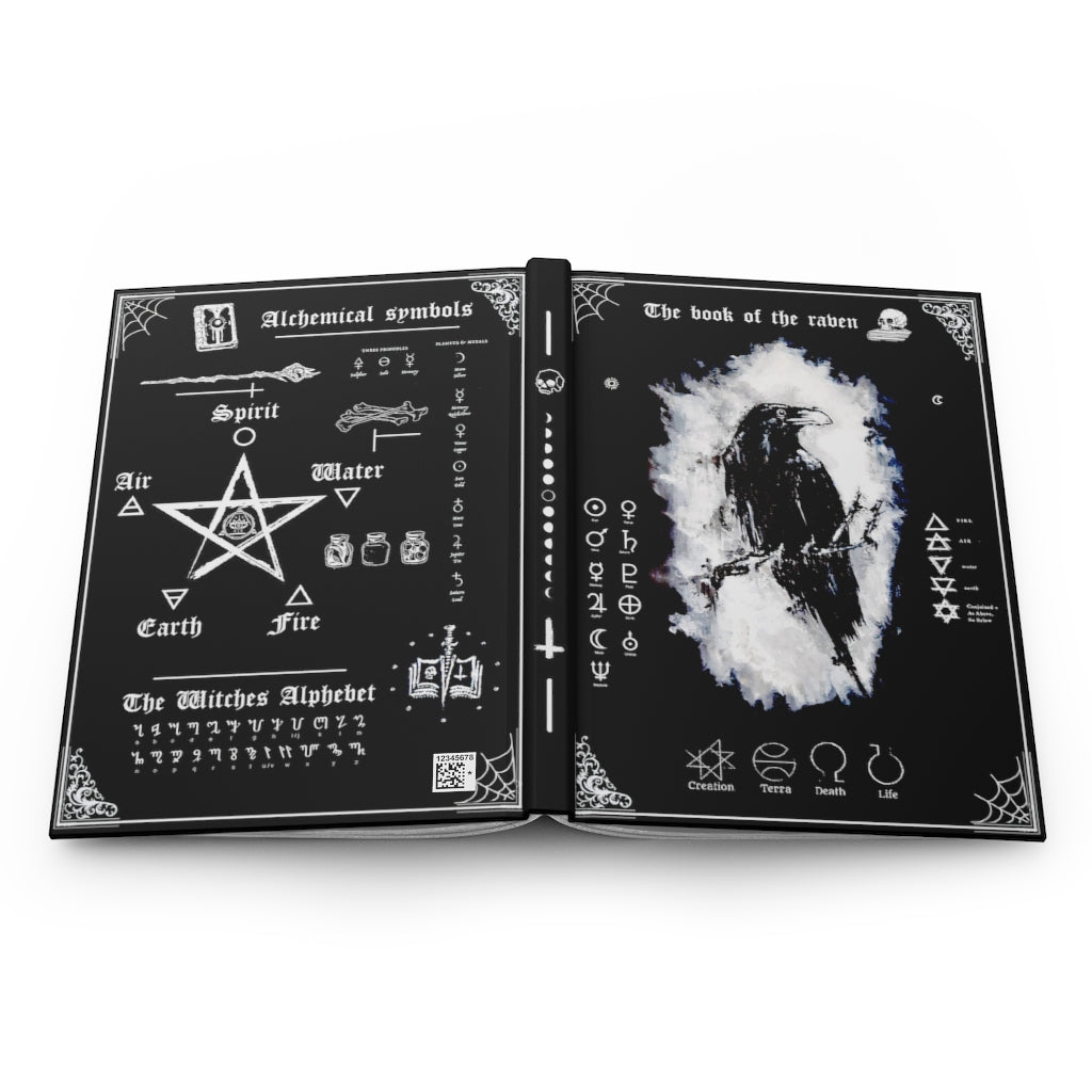 The book of the raven - Hardcover Journal Matte. The dark gypsy. Witchcraft, pagan.