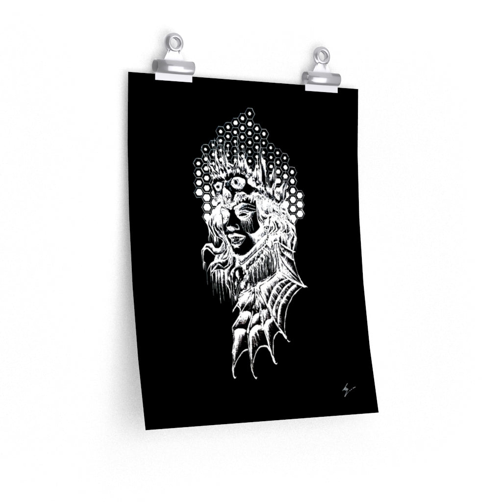 Copy of Lilith the supreme empress of Hell - Premium Matte vertical posters. Art Print, Wall Art, Gothic Home Decor.