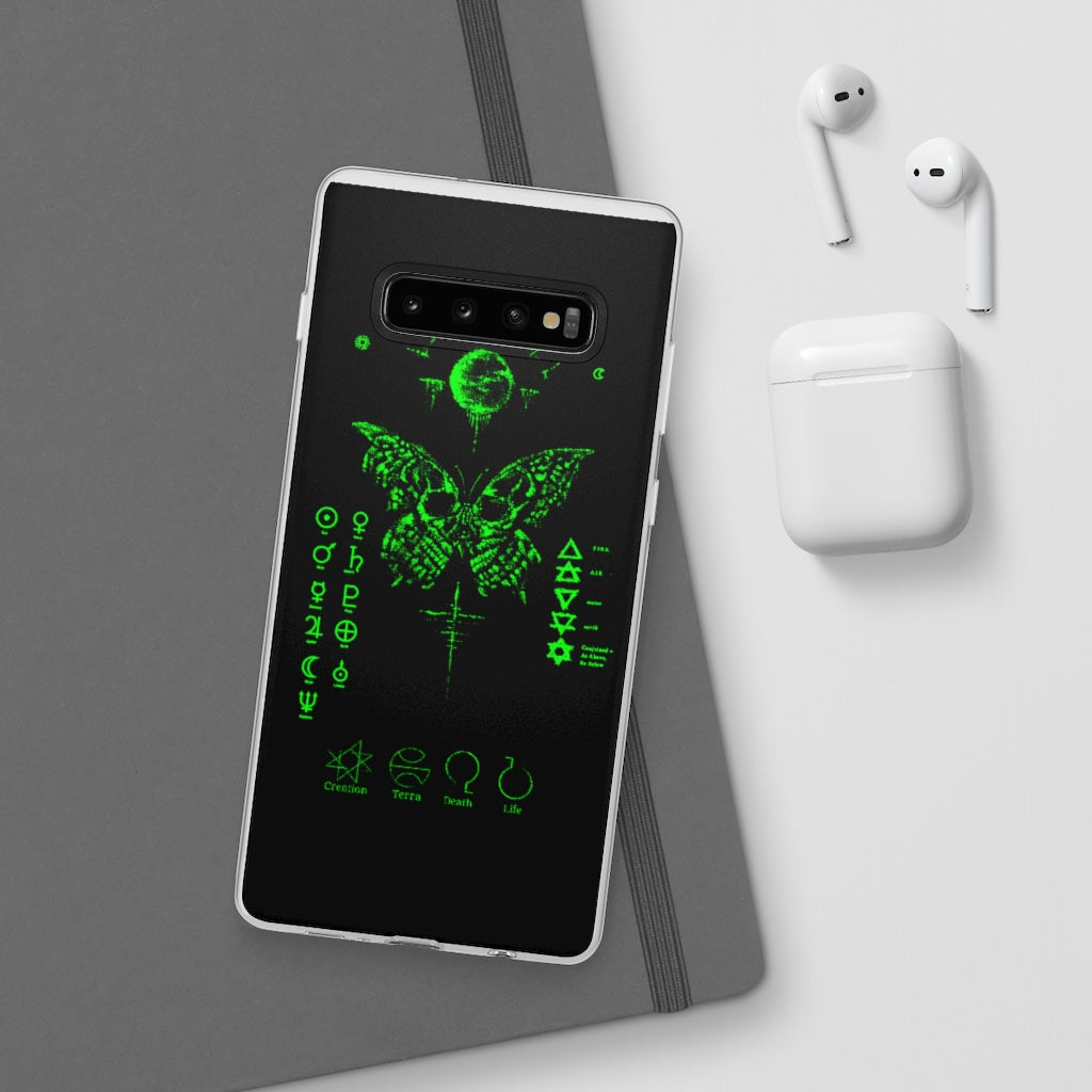 Flexi Cases - The deathly butterfly. mobile phone case, iPhone case, Samsung case, mobile accessory.