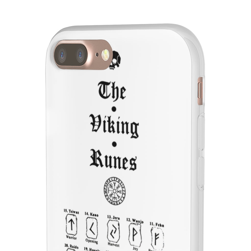 Flexi Cases - The Viking runes. White version. mobile phone case, iPhone case, Samsung case, mobile accessory. Norse. Viking. pagan