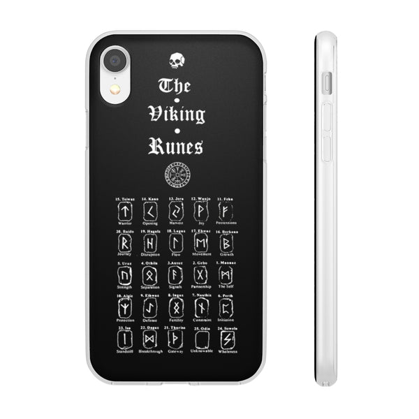 Flexi Cases - The Viking runes. White version. mobile phone case, iPhone case, Samsung case, mobile accessory. Norse. Viking. pagan