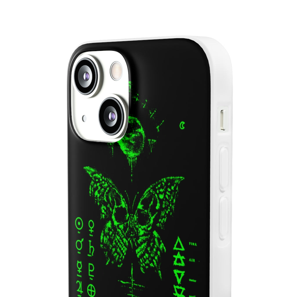Flexi Cases - The deathly butterfly. mobile phone case, iPhone case, Samsung case, mobile accessory.