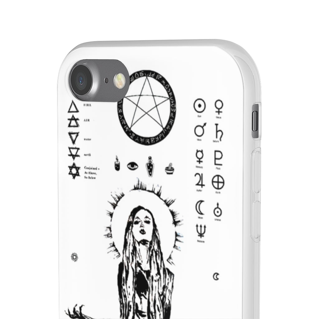Flexi Cases - Her divine power. White version. mobile phone case, iPhone case, Samsung case, mobile accessory.