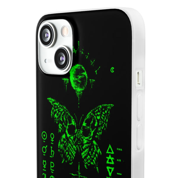 Flexi Cases - The deathly butterfly. mobile phone case, iPhone case, Samsung case, mobile accessory.
