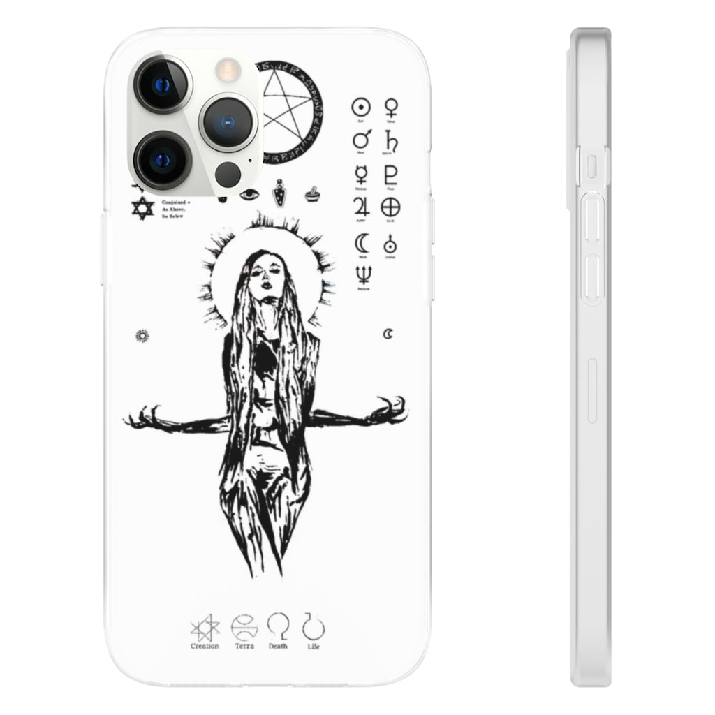 Flexi Cases - Her divine power. White version. mobile phone case, iPhone case, Samsung case, mobile accessory.