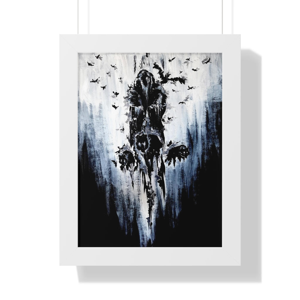 Framed Vertical Poster - Valhalla is calling you. Viking wall art, Odin Norse mythology.