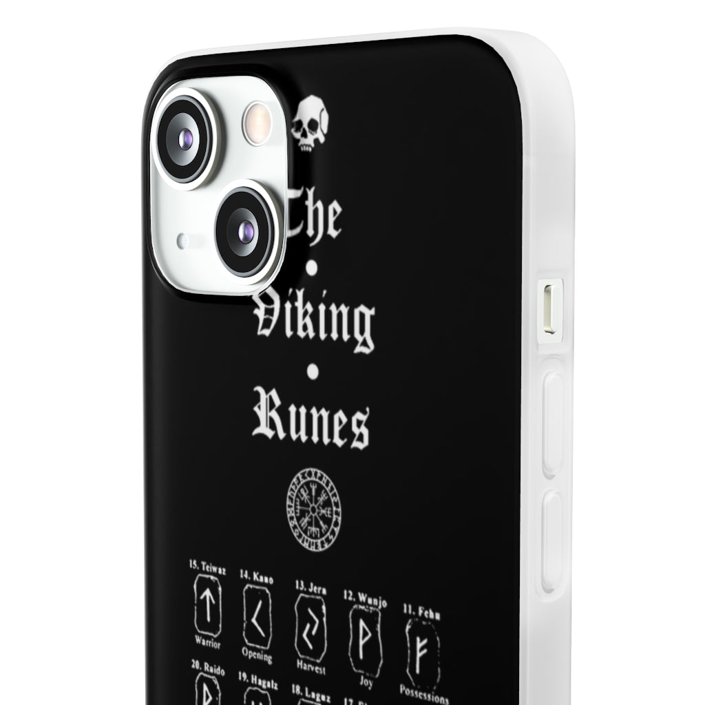 Flexi Cases - The Viking runes. White version. mobile phone case, iPhone case, Samsung case, mobile accessory. Norse. Viking. pagan