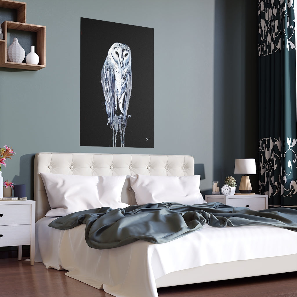 Silent Owl - Fine Art Posters. Wall art. Painting. Artwork
