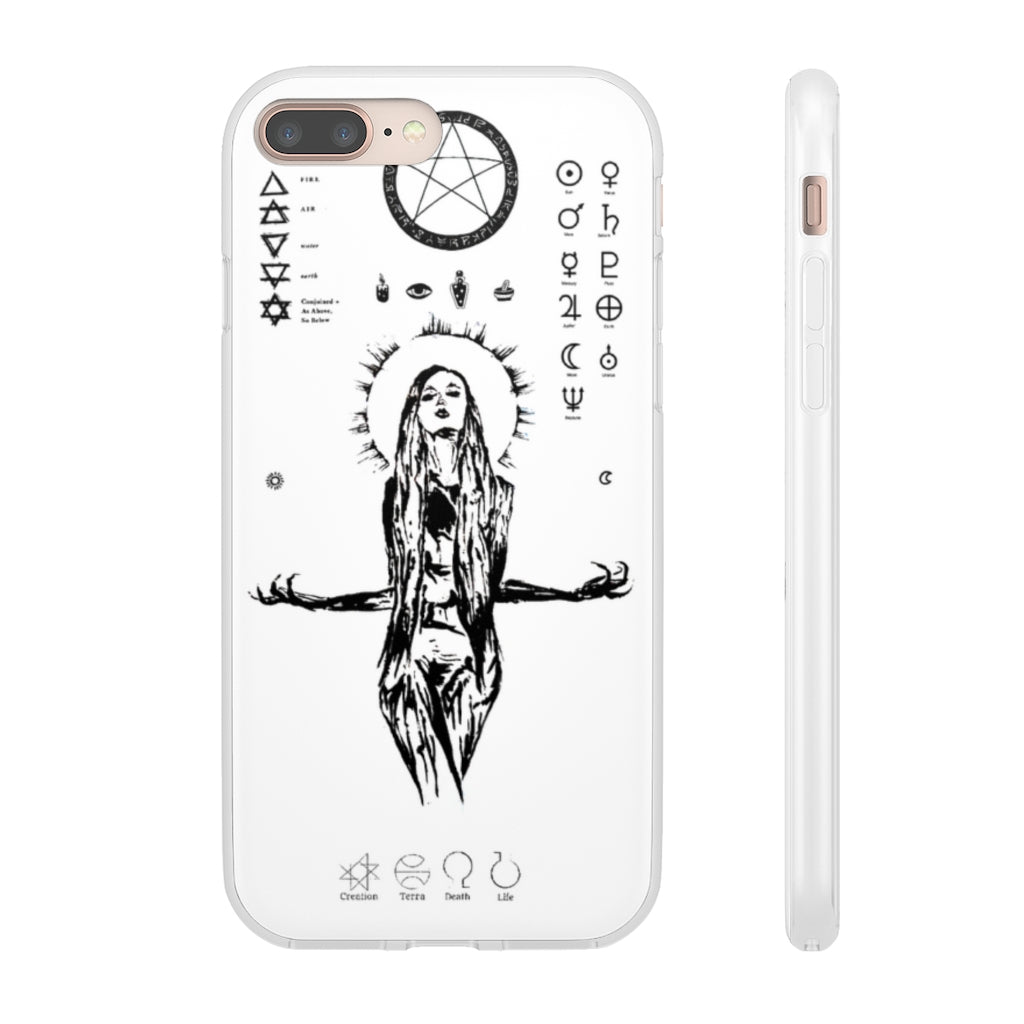 Flexi Cases - Her divine power. White version. mobile phone case, iPhone case, Samsung case, mobile accessory.