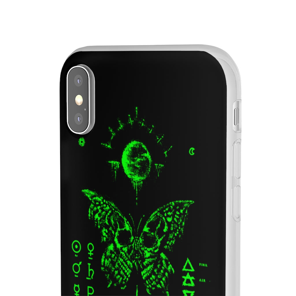 Flexi Cases - The deathly butterfly. mobile phone case, iPhone case, Samsung case, mobile accessory.