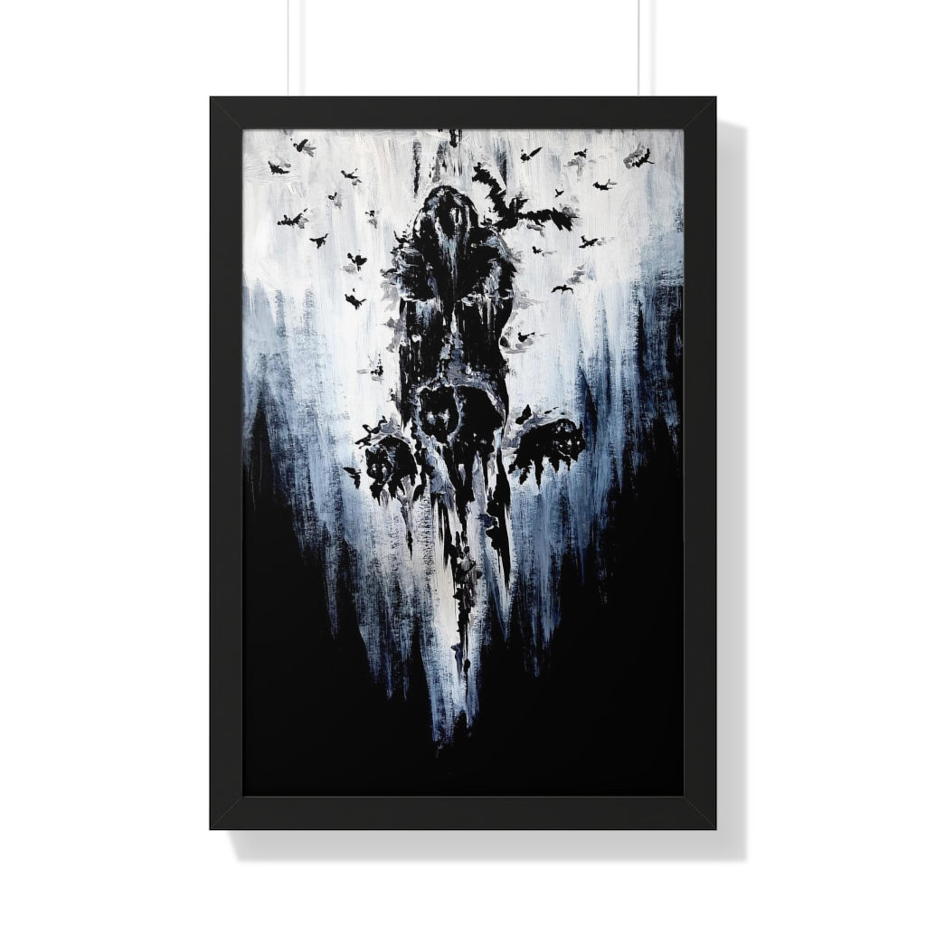 Framed Vertical Poster - Valhalla is calling you. Viking wall art, Odin Norse mythology.