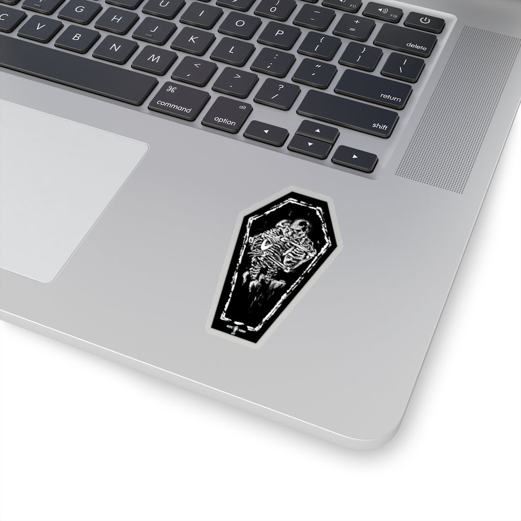 My love for you will never die - Vintage black and white. Kiss-Cut Stickers