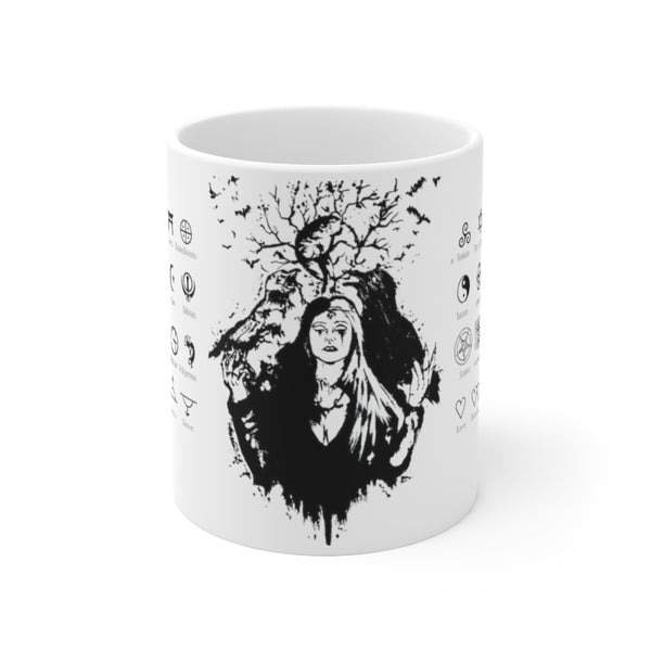 Life and death of the raven - Ceramic Mug 11oz