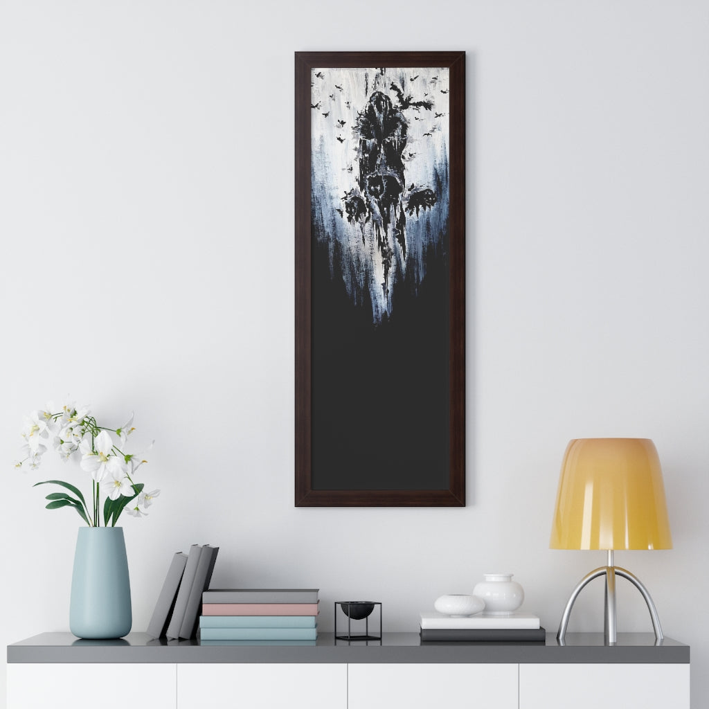 Framed Vertical Poster - Valhalla is calling you. Viking wall art, Odin Norse mythology.