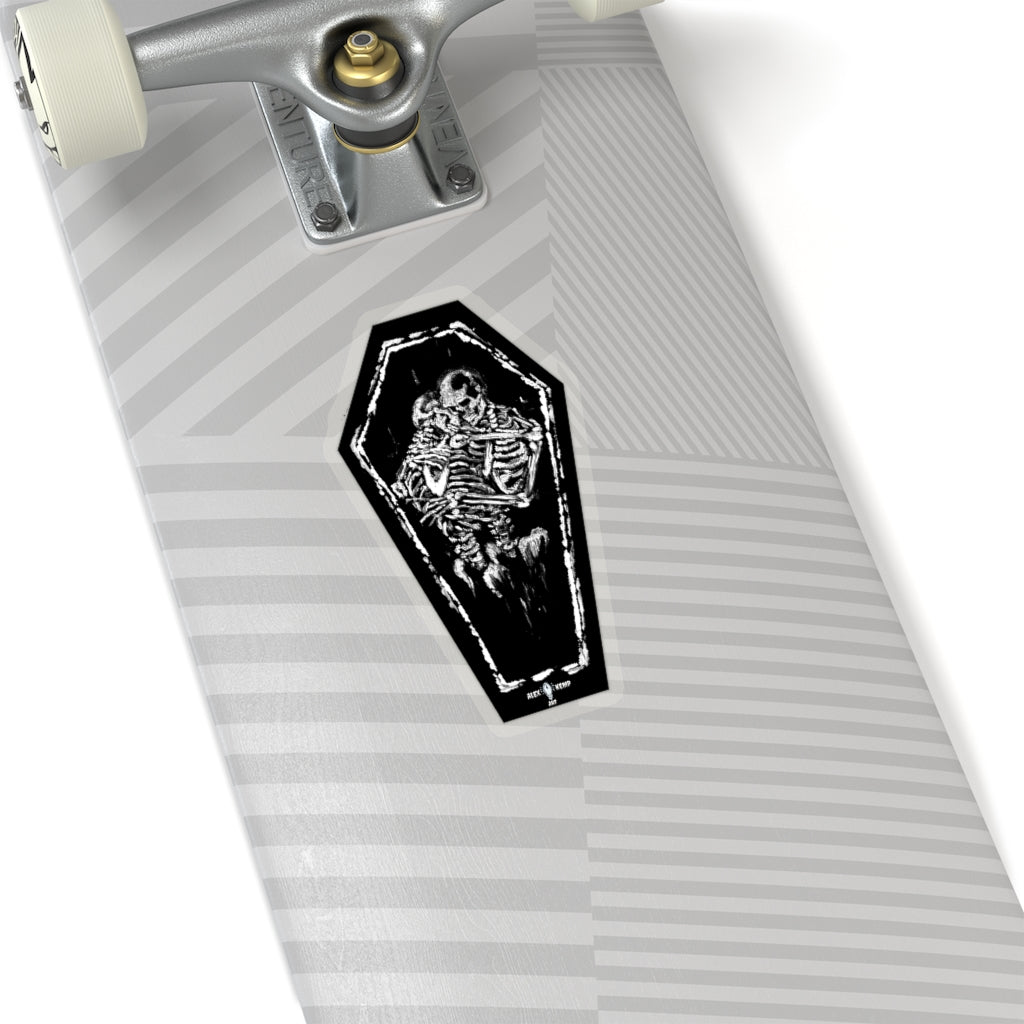 My love for you will never die - Vintage black and white. Kiss-Cut Stickers