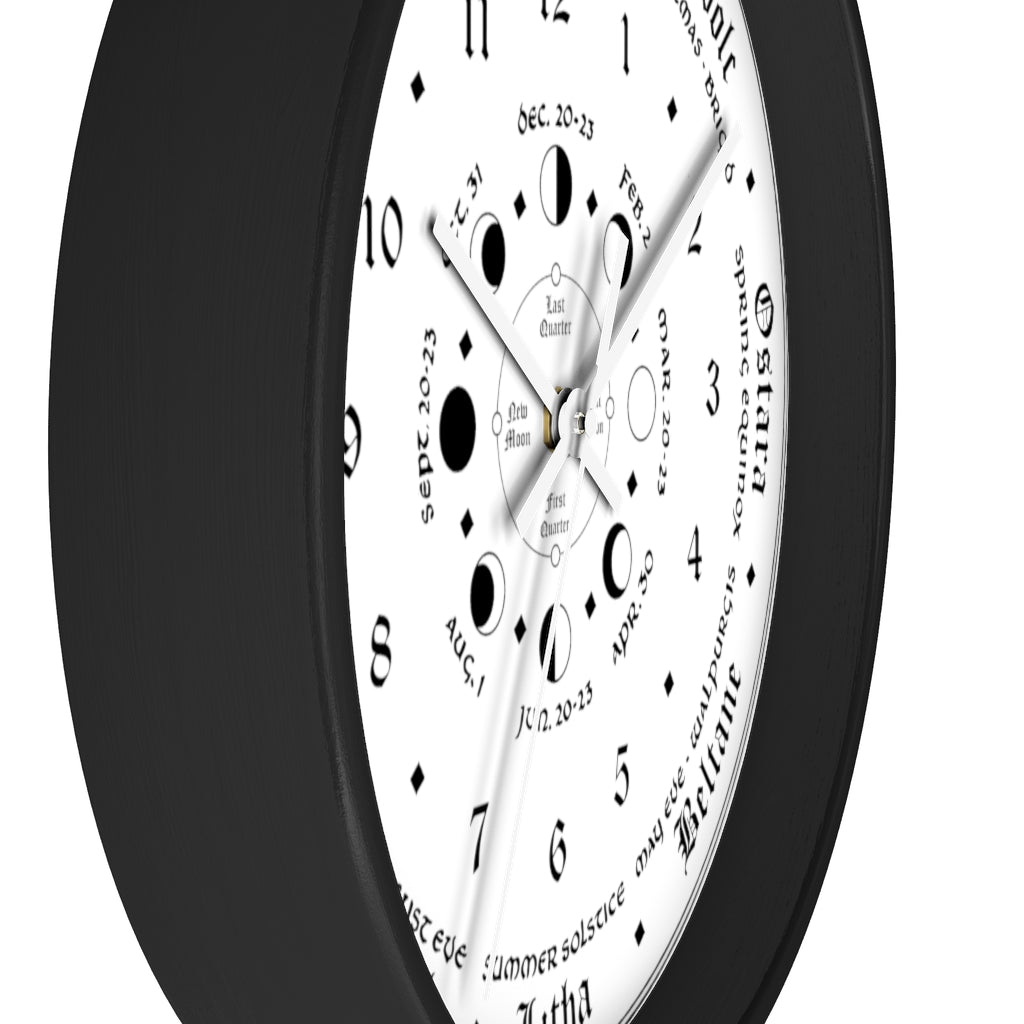 Wall clock -  Wicca Pagan Celtic Triquetra