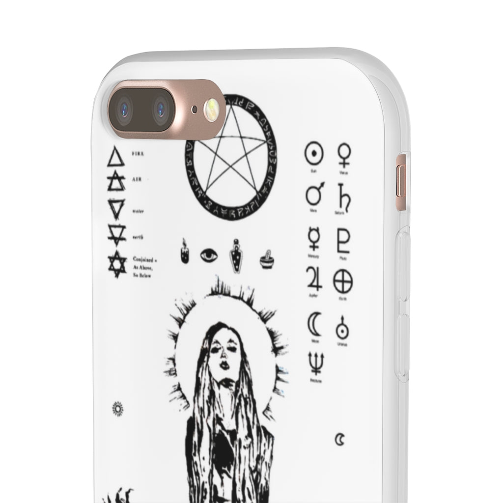 Flexi Cases - Her divine power. White version. mobile phone case, iPhone case, Samsung case, mobile accessory.