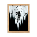 The raven witch Diana. Framed matte paper poster