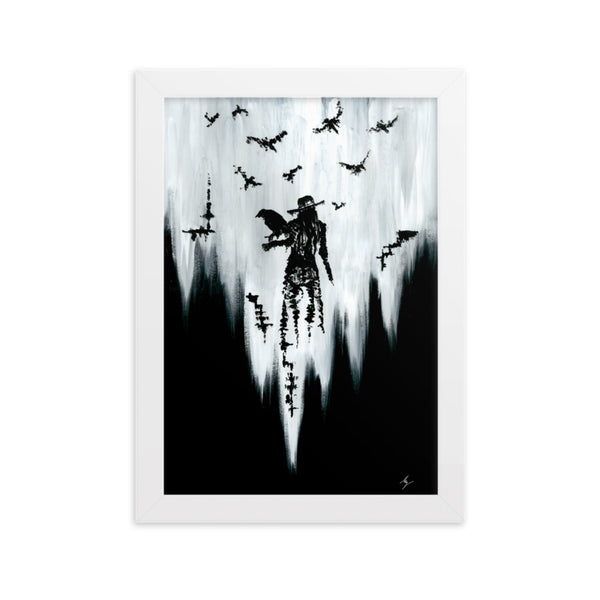 The raven witch Diana. Framed matte paper poster