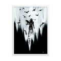 The raven witch Diana. Framed matte paper poster