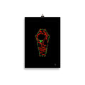 Even in death I still weep. Gothic, Skull, Love, witch, witchcraft and dark art. Original Artwork by alexkempart. Gothic Home decor - Wall art