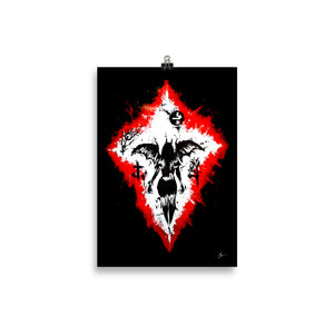 Her devilish power. Home décor - Poster wall art.