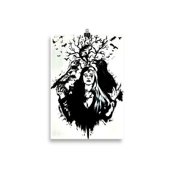 Life and death of the ravens. Home decor - Poster wall art.