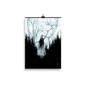 The dark queen of the forest. Poster wall art. High quality Enhanced Matte poster. No frame.