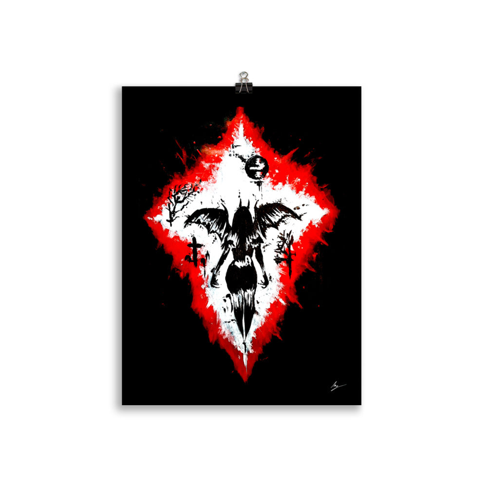 Her devilish power. Home décor - Poster wall art.