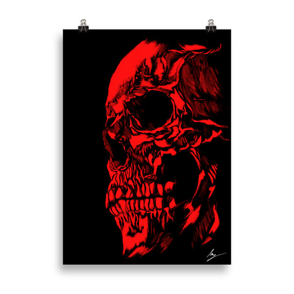 Blood skull - Wall art