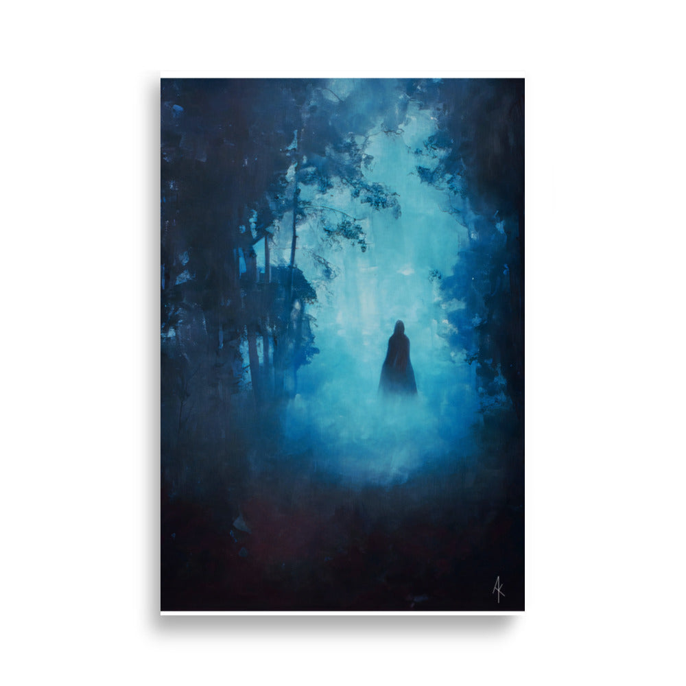 Lady of the night. Art print. Poster